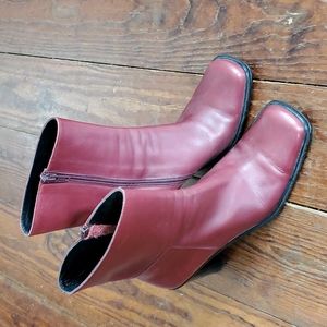 Vintage Via Spiga red boots, size 7